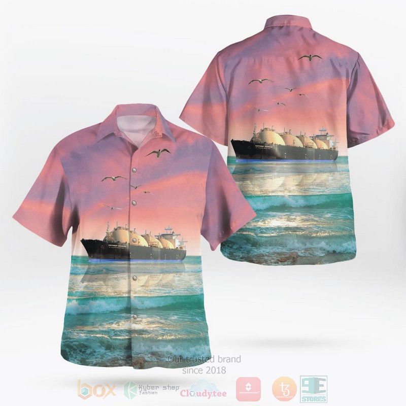 Australia Northwest Sanderling Lng Tanker Hawaiian Shirt Australia Northwest Sanderling Lng Tanker Hawaiian Shirt