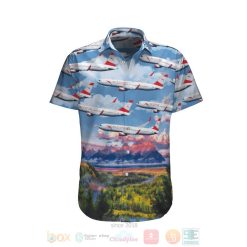 Austrian Airlines Boeing 767 31Aer Blue Hawaiian Shirt