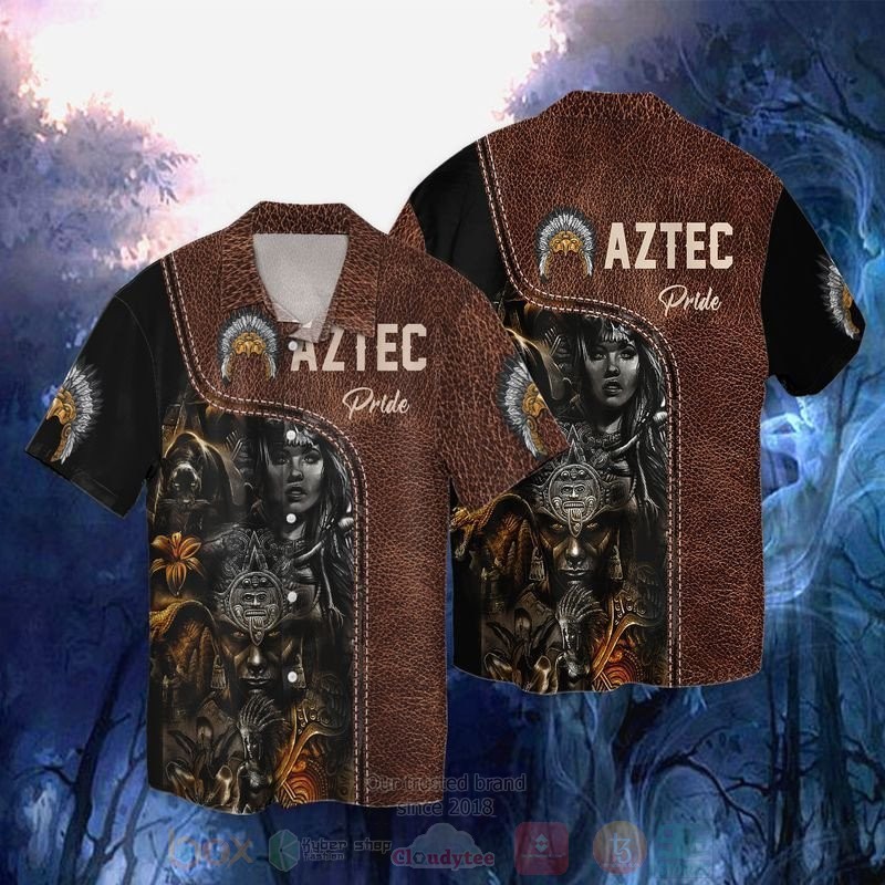 Aztec Pride Short Sleeve Hawaiian Shirt Aztec Pride Short Sleeve Hawaiian Shirt