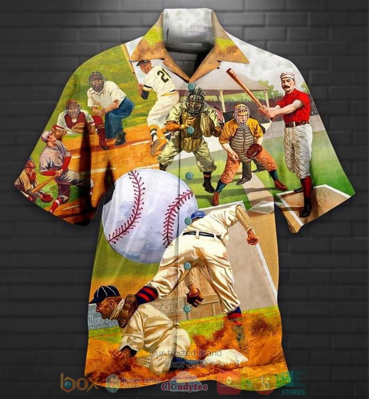 Baseball Art Hawaiian Shirt Baseball Art Hawaiian Shirt