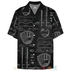 Baseball Patent Hawaiian Shirt