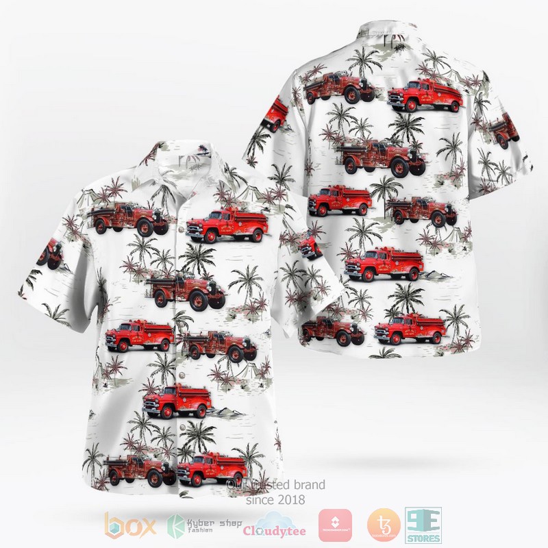 Bedford County Virginia Bedford Fire Department Antique Fire Hawaiian Shirt Bedford County Virginia Bedford Fire Department Antique Fire Hawaiian Shirt