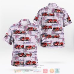 Bedford Virginia Bedford Fire Department Violet Hawaiian Shirt