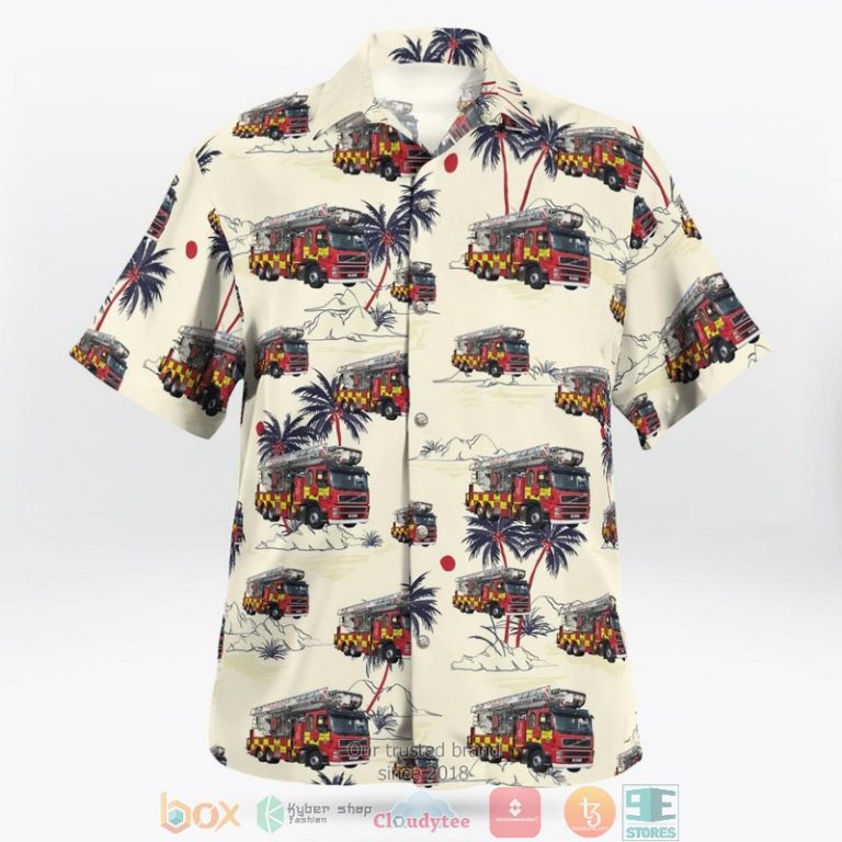 Bedfordshire-England-United-Kingdom-Bedfordshire-And-Luton-Fire-And-Rescue-Service-Aerial-Ladder-Platform-Hawaiian-Shirt-2