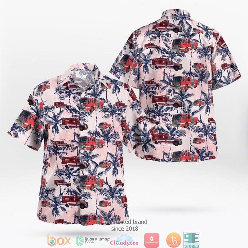 Beloit Fire Truck Hawaiian Shirt Beloit Fire Truck Hawaiian Shirt