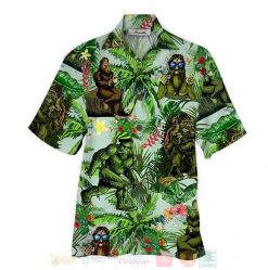 Bigfoot Short Sleeve Hawaiian Shirt