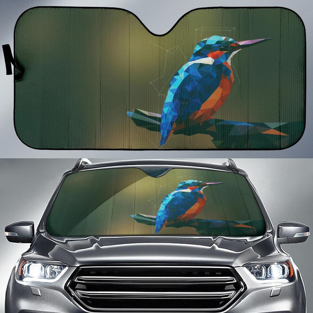 Bird Polys Car Auto Sun Shade Bird Polys Car Auto Sun Shade