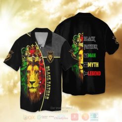 Black Father Man Myth Legend Short Sleeve Hawaiian Shirt