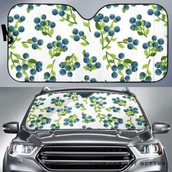 Blueberry White Car Auto Sun Shade