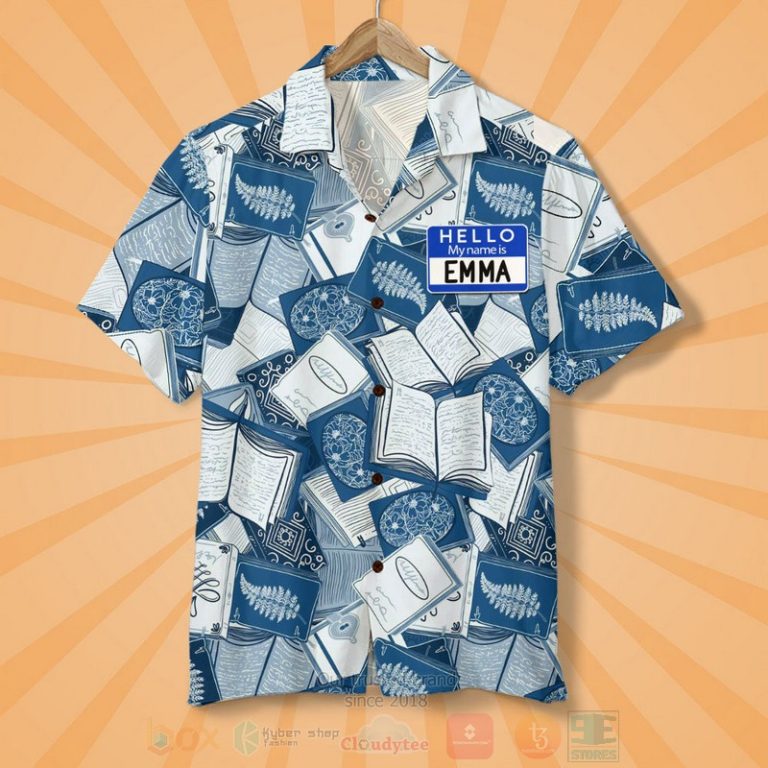 Book-Lover-Hello-My-Name-Is-Blue-Books-Hawaiian-Shirt-1
