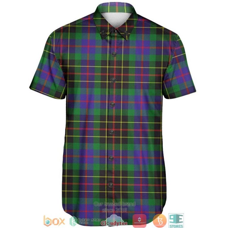 Brodie-Hunting-Modern-Tartan-Short-Sleeve-Hawaiian-Shirt-1