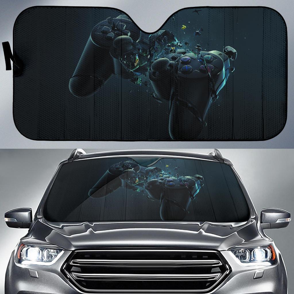 Broken Controler Game Pad Car Auto Sun Shade Broken Controler Game Pad Car Auto Sun Shade