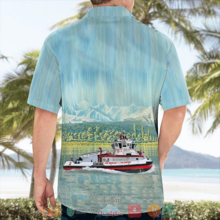 California-Los-Angeles-City-Fire-Department-Fireboat-2-Warner-L.-Lawrence-Hawaiian-Shirt-1