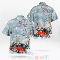 California Los Angeles County Fire Department Christmas Hawaiian Shirt