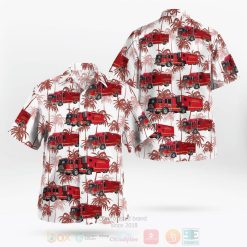 California Los Angeles County Fire Department Hazardous Materials Hazmat Squad Hawaiian Shirt