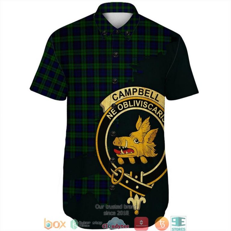 Campbell-Modern-Tartan-Crest-Personalized-Short-Sleeve-Hawaiian-Shirt-1