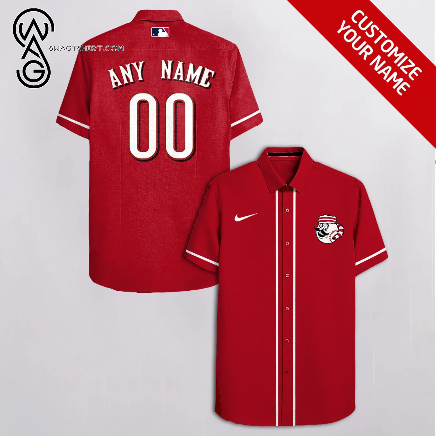 Cincinnati Reds Mlb Full Printing Personalized Hawaiian Shirt Cincinnati Reds Mlb Full Printing Personalized Hawaiian Shirt