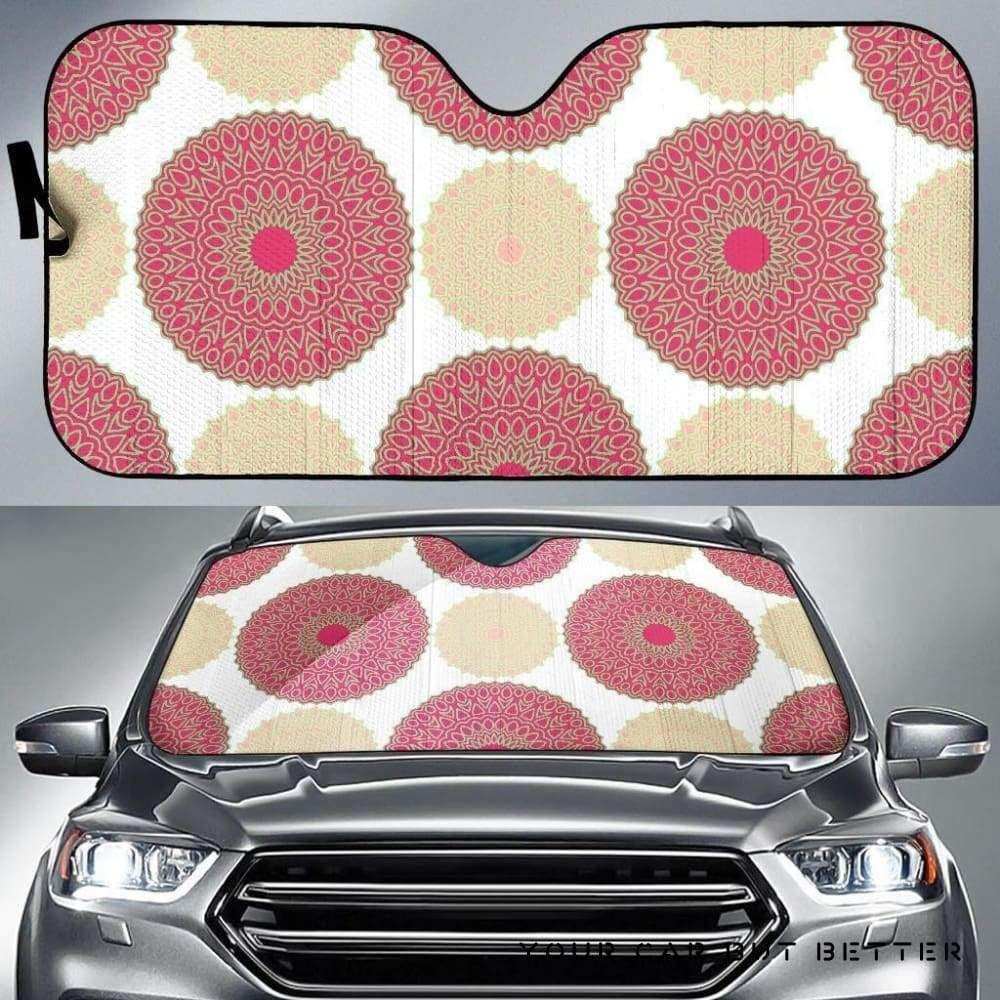 Circle Indian Pattern Car Auto Sun Shade Circle Indian Pattern Car Auto Sun Shade