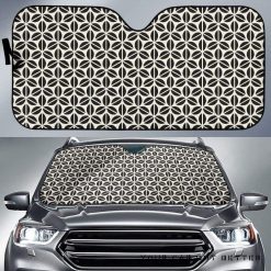 Coffee Bean Abstract Modern Pattern Car Auto Sun Shade