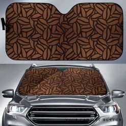 Coffee Bean Pattern Car Auto Sun Shade