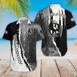 Collingwood Football Club Afl Hawaiian Shirt