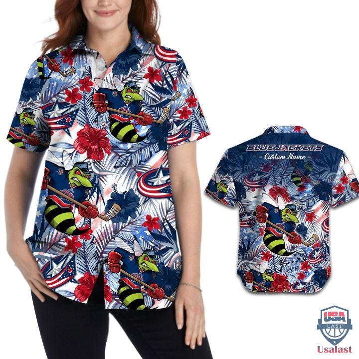 Columbus-Blue-Jackets-Tropical-Floral-Custom-Name-Hawaiian-Shirt-1