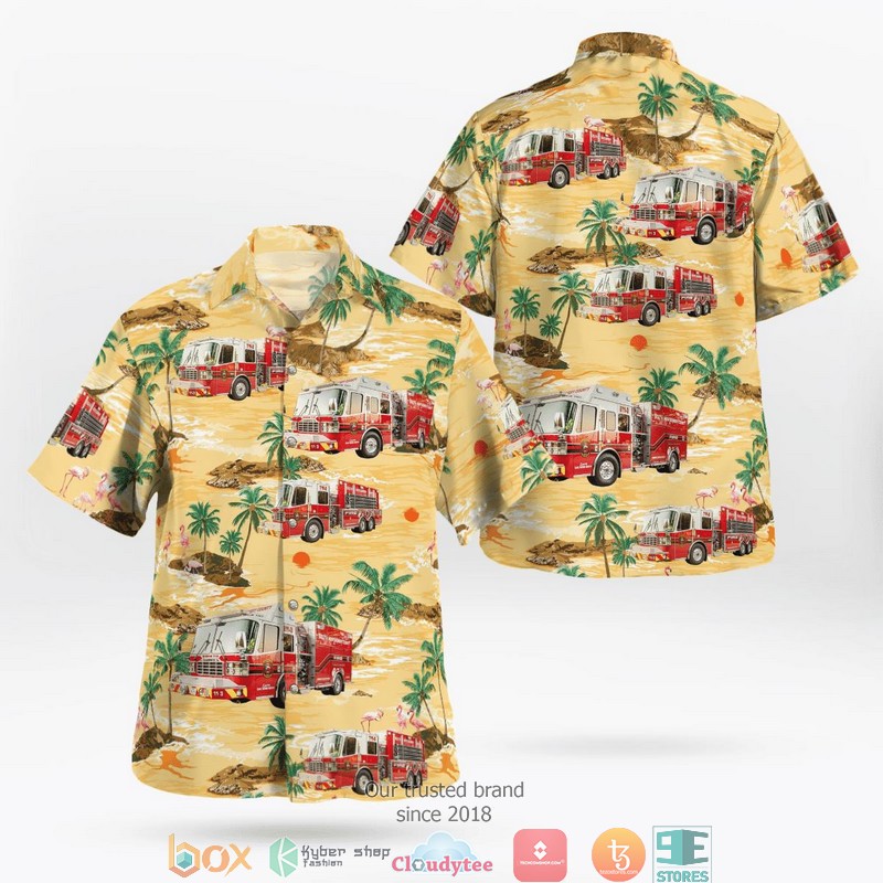 Conroe Texas South Montgomery County Fire Department Hawaiian Shirt Conroe Texas South Montgomery County Fire Department Hawaiian Shirt