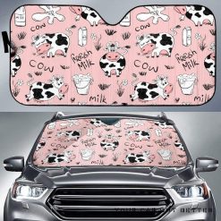 Cows Milk Product Pink Car Auto Sun Shade