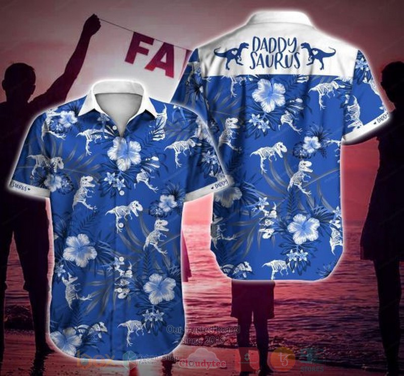 Daddysaurus Short Sleeve Hawaiian Shirt Daddysaurus Short Sleeve Hawaiian Shirt