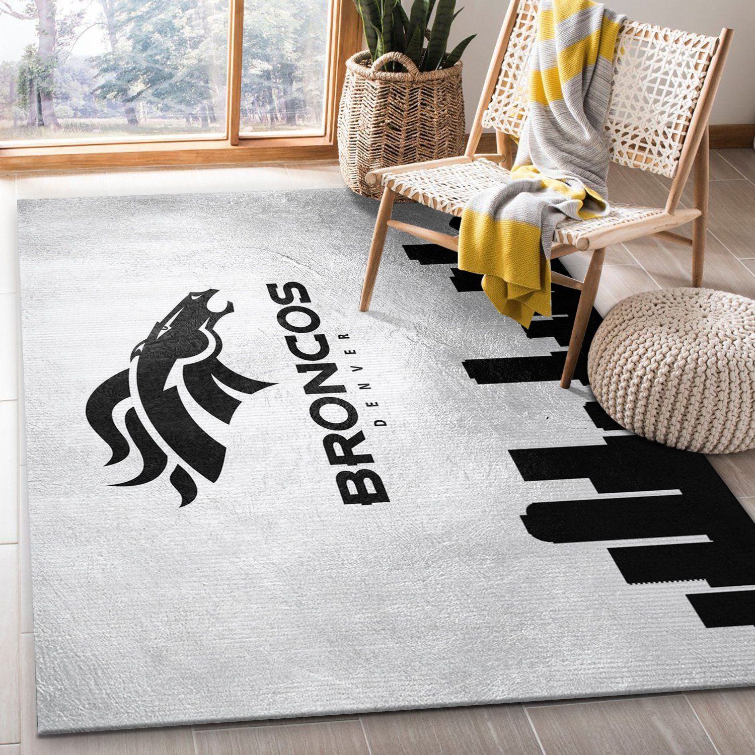 Denver Broncos Skyline NFL Area Rug For Christmas Denver Broncos Skyline NFL Area Rug For Christmas