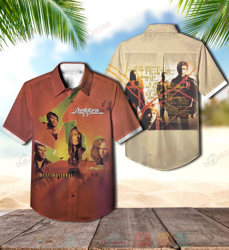 Dokken Dysfunctional Album Hawaiian Shirt Dokken Dysfunctional Album Hawaiian Shirt