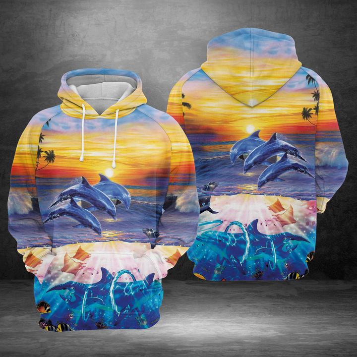 Dolphins Dance Under Sunset 3D Printed Hoodie/Zipper Hoodie - 77c53860f7be Dolphins Dance Under Sunset 3D Printed Hoodie/Zipper Hoodie - 77c53860f7be