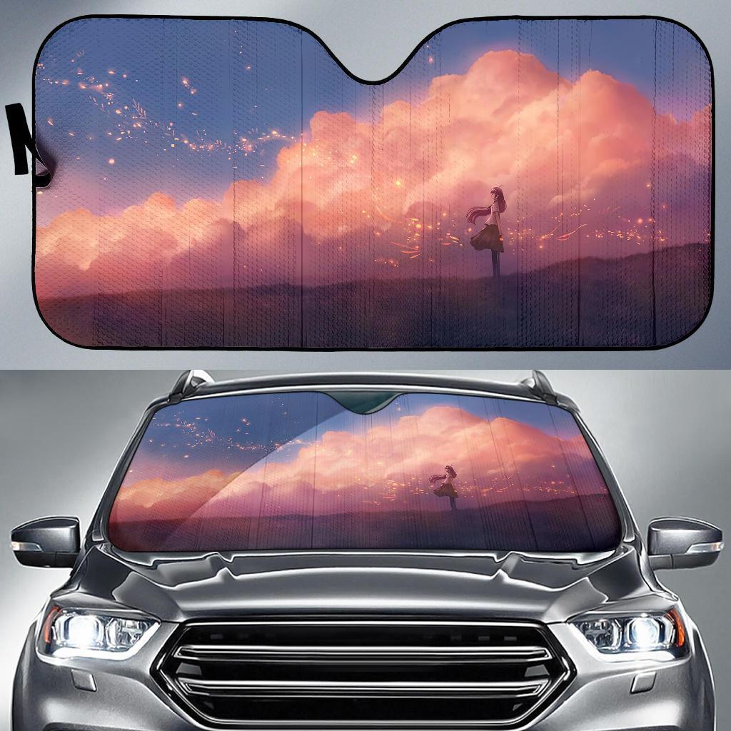 Dream Anime Girl Breeze Magic Evening Girlys Car Auto Sun Shade Dream Anime Girl Breeze Magic Evening Girlys Car Auto Sun Shade