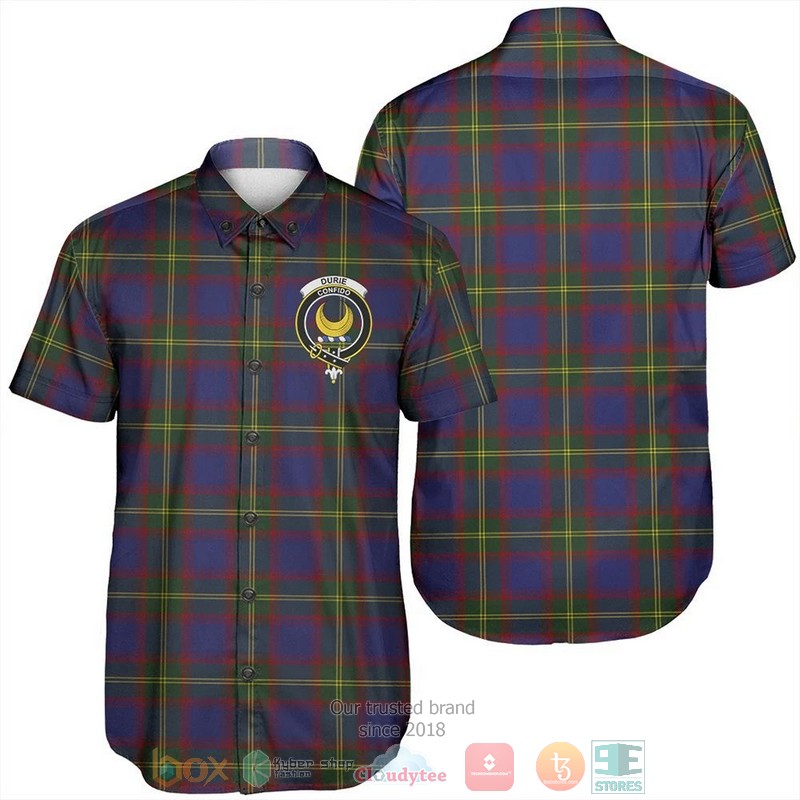 Durie Tartan Crest Hawaiian Shirt Durie Tartan Crest Hawaiian Shirt