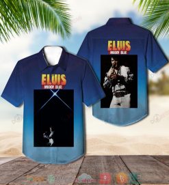 Elvis Presley Moody Blue Short Sleeve Hawaiian Shirt