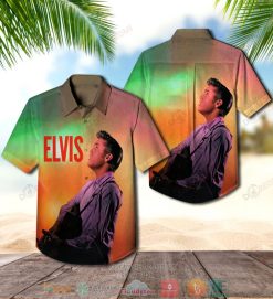 Elvis Presley Playing Guitar Hawaiian Shirt
