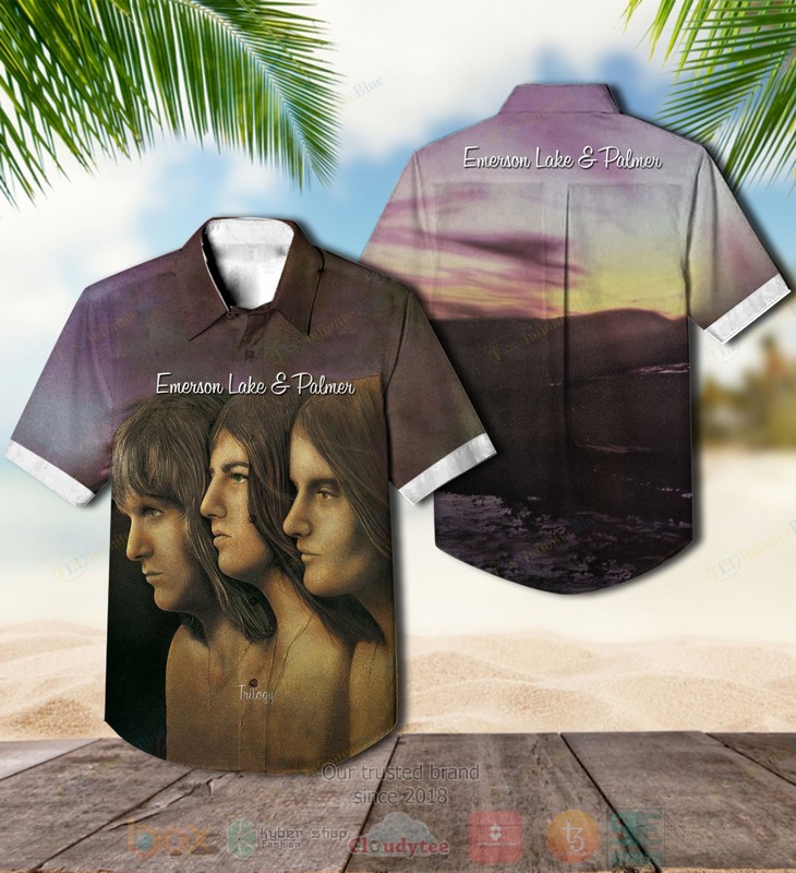 Emerson Lake Palmer Band Trilogy Violet Hawaiian Shirt Emerson Lake Palmer Band Trilogy Violet Hawaiian Shirt