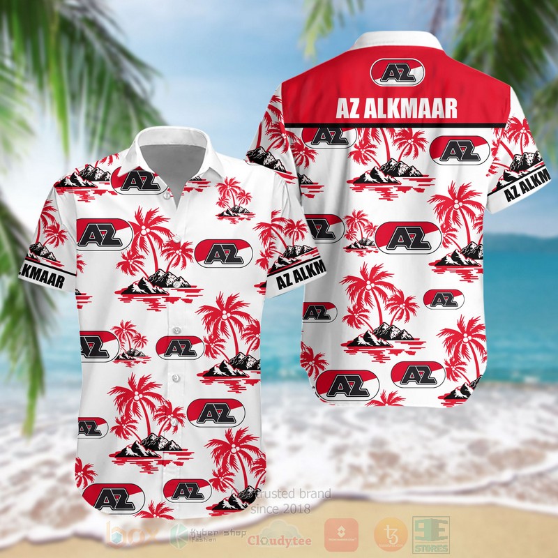 Eredivisie Az Alkmaar Fc Hawaiian Shirt Eredivisie Az Alkmaar Fc Hawaiian Shirt