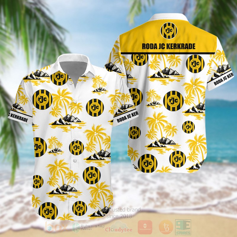 Eredivisie Roda Jc Kerkrade Fc Hawaiian Shirt Eredivisie Roda Jc Kerkrade Fc Hawaiian Shirt