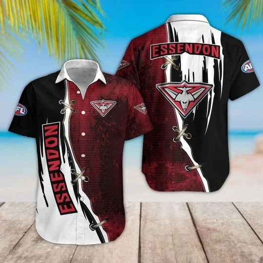 Essendon Football Club Afl Hawaiian Shirt Essendon Football Club Afl Hawaiian Shirt