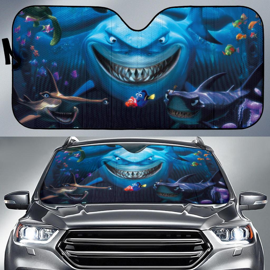 Finding Nemo And Shark Car Auto Sun Shade Finding Nemo And Shark Car Auto Sun Shade