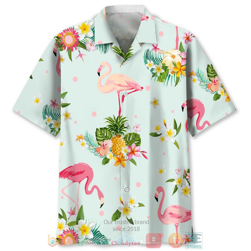 Flamingo Flowers Hawaiian Shirt Flamingo Flowers Hawaiian Shirt