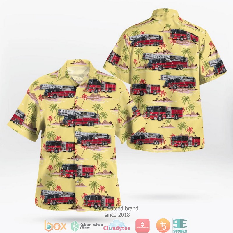 Florida Clermont Fire Department Hawaiian Shirt Florida Clermont Fire Department Hawaiian Shirt