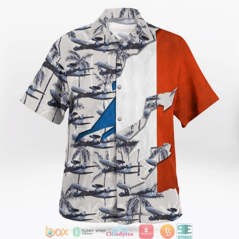 French-Air-And-Space-Force-E-3F-Sentry-Hawaiian-Shirt-1