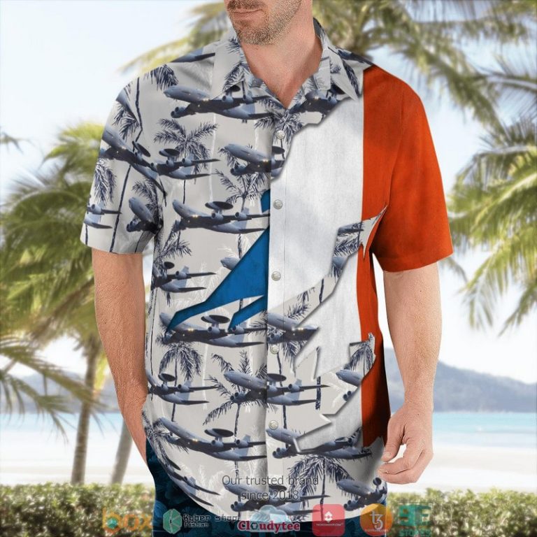 French-Air-And-Space-Force-E-3F-Sentry-Hawaiian-Shirt-2