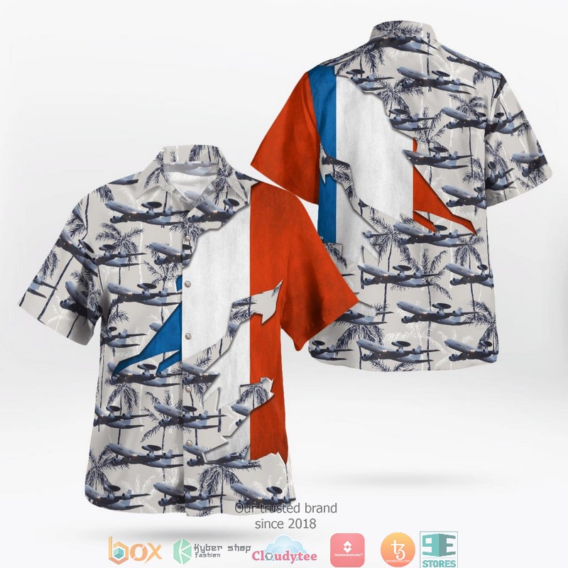 French Air And Space Force E 3F Sentry Hawaiian Shirt French Air And Space Force E 3F Sentry Hawaiian Shirt