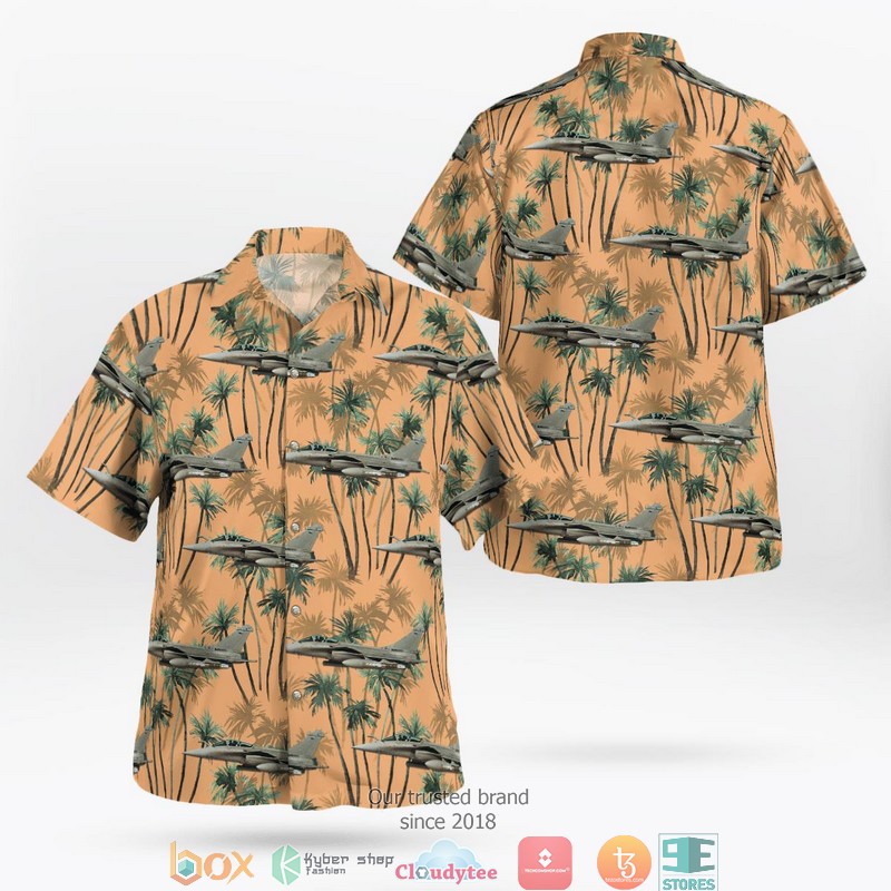 French Navy Marine Nationale Dassault Rafale Hawaiian Shirt French Navy Marine Nationale Dassault Rafale Hawaiian Shirt