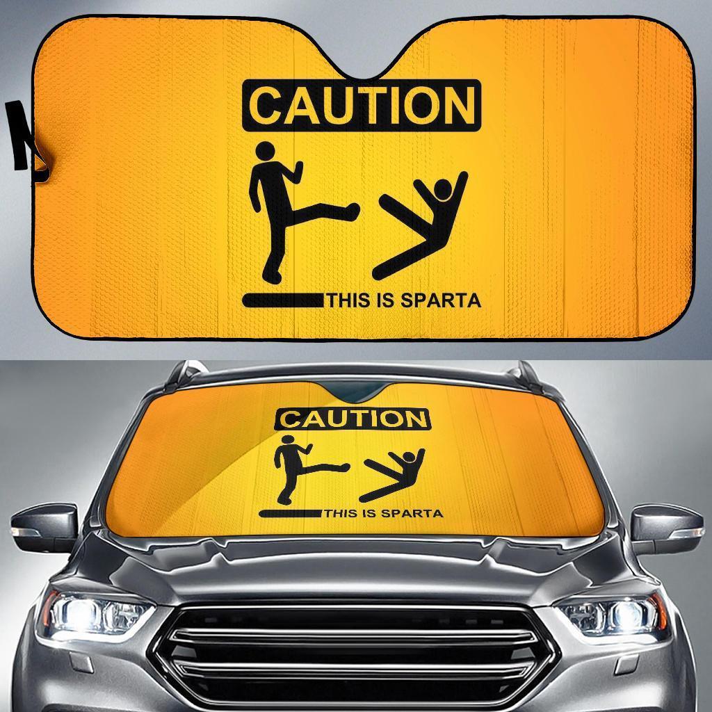 Funny Causions Car Auto Sun Shade Funny Causions Car Auto Sun Shade