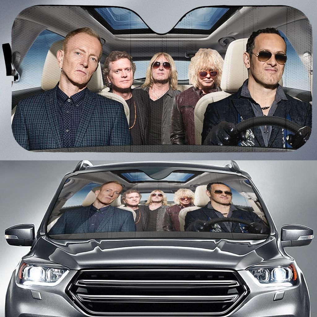 Funny Def Leppard Band Car Auto Sun Shade Funny Def Leppard Band Car Auto Sun Shade