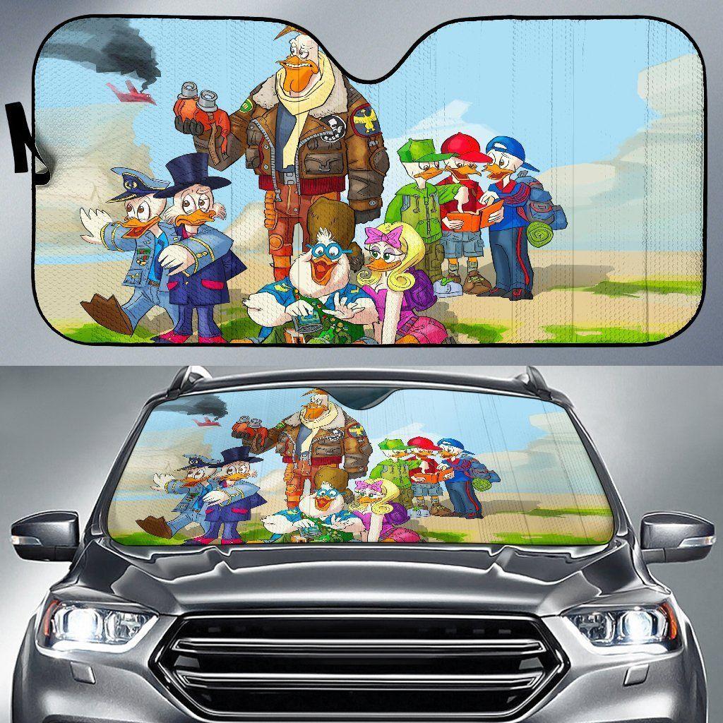Funny Ducktales Vacation Toon Car Auto Sun Shade Funny Ducktales Vacation Toon Car Auto Sun Shade